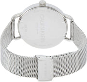 Shop Authentic Calvin Klein Even Black Dial Silver Mesh Bracelet Watch for Women - K7B21121 - Luxxuri