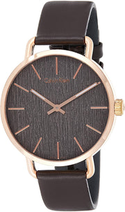  Shop Authentic Calvin Klein Even Grey Dial Brown Leather Strap Watch for Women - K7B216G3 - Luxxuri