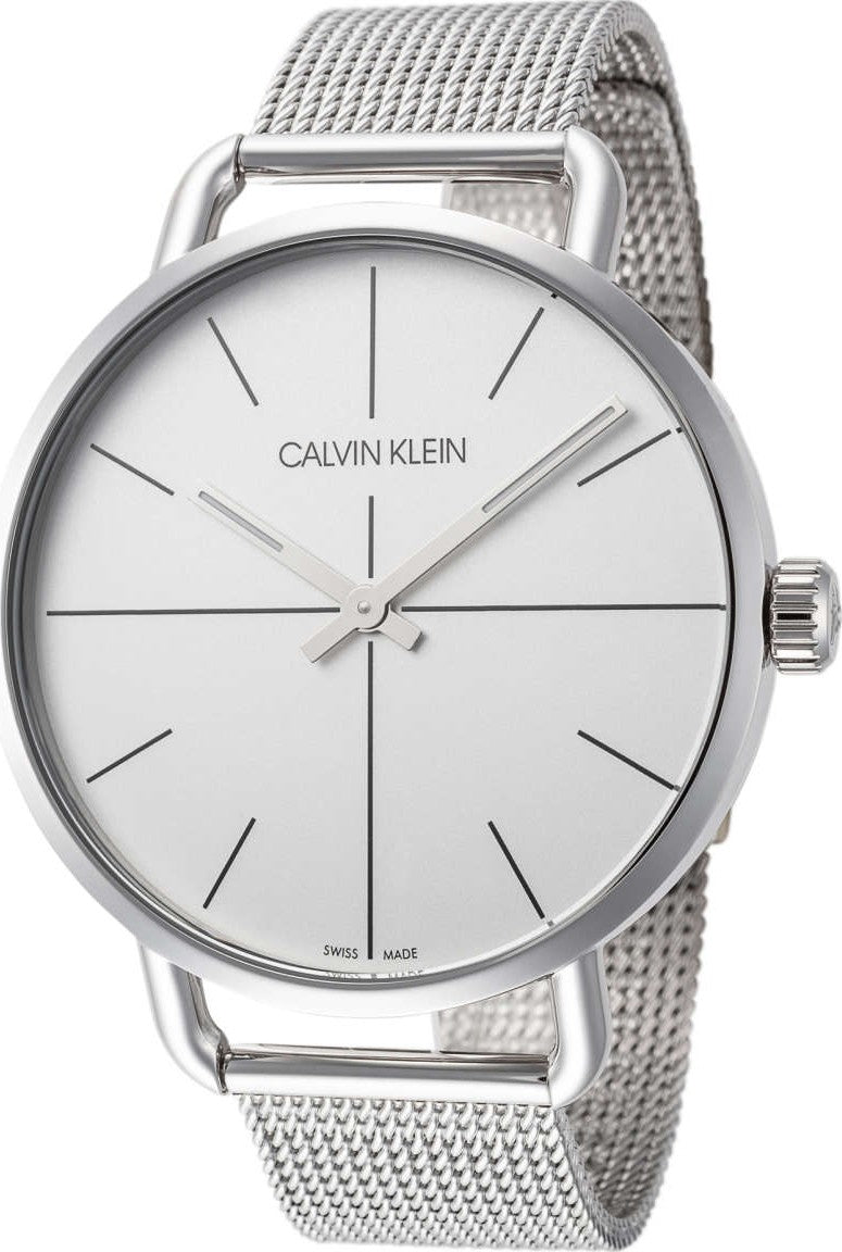  Shop Authentic Calvin Klein Even White Dial Silver Mesh Bracelet Watch for Women - K7B23126 - Luxxuri