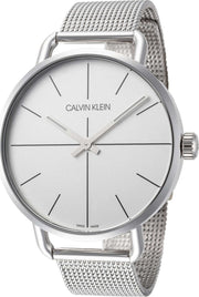  Shop Authentic Calvin Klein Even White Dial Silver Mesh Bracelet Watch for Women - K7B23126 - Luxxuri