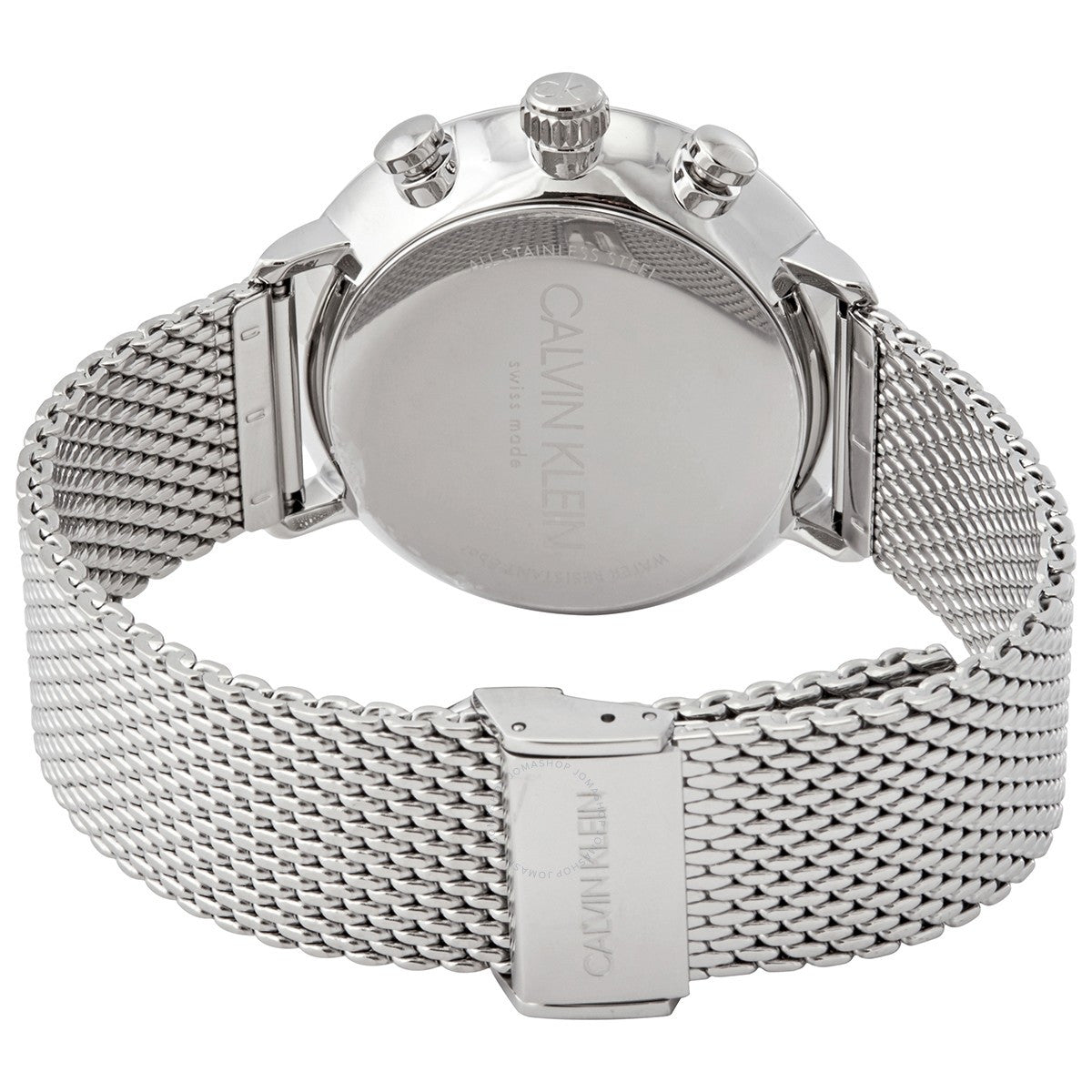  Shop Authentic Calvin Klein High Noon Silver Dial Silver Mesh Bracelet Watch for Men - K8M27126 - Luxxuri