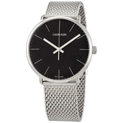 Shop Authentic Calvin Klein High Noon Black Dial Silver Mesh Bracelet Watch for Men - K8M21121 - Luxxuri