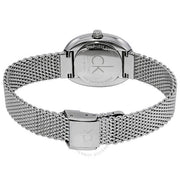  Shop Authentic Calvin Klein Incentive Black Dial Silver Mesh Bracelet Watch for Women - K3P23121 - Luxxuri