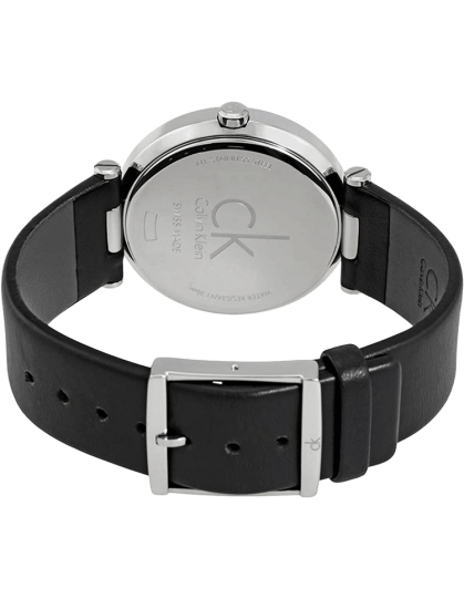  Shop Authentic Calvin Klein Sight Silver Dial Black Leather Strap Watch for Men - K1S21120 - Luxxuri