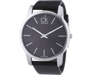  Shop Authentic Calvin Klein City Black Dial Black Leather Strap Watch for Men - K2G21107 - Luxxuri