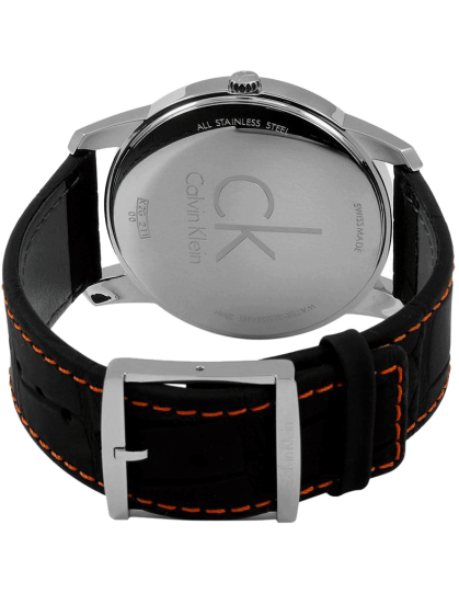  Shop Authentic Calvin Klein City Black Dial Black Leather Strap Watch for Men - K2G211C1 - Luxxuri
