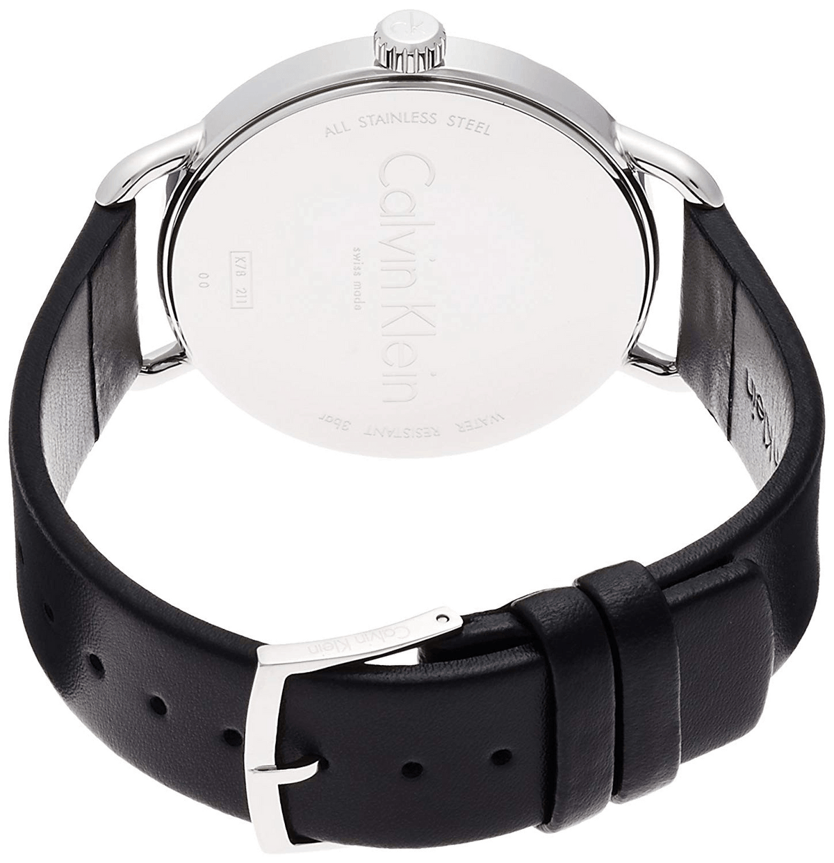  Shop Authentic Calvin Klein City Black Dial Black Leather Strap Watch For Women - K2G23107 - Luxxuri