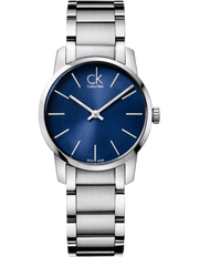  Shop Authentic Calvin Klein City Blue Dial Silver Steel Strap Watch for Women - K2G2314N - Luxxuri