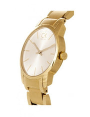  Shop Authentic Calvin Klein City White Dial Gold Steel Strap Watch for Women - K2G23546 - Luxxuri