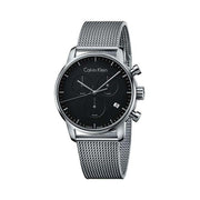  Shop Authentic Calvin Klein City Chronograph Black Dial Silver Mesh Bracelet Watch for Men - K2G27121 - Luxxuri