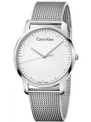  Shop Authentic Calvin Klein City Chronograph White Dial Silver Mesh Bracelet Watch for Men - K2G2G126 - Luxxuri
