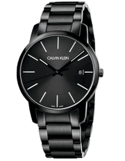 Shop Authentic Calvin Klein City Quartz Black Dial Black Steel Strap Watch for Men - K2G2G4B1 - Luxxuri