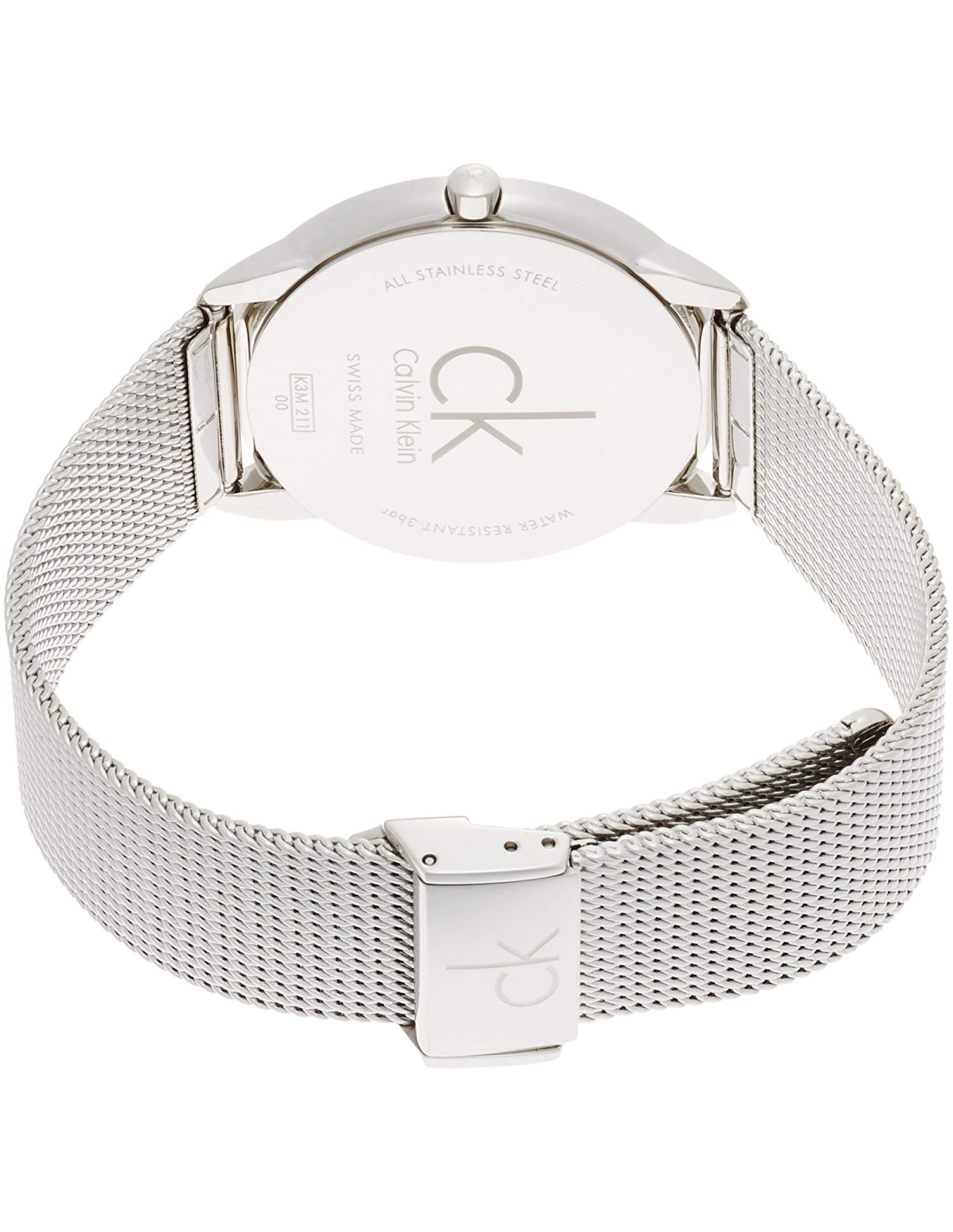  Shop Authentic Calvin Klein Minimal Silver Dial Silver Mesh Bracelet Watch for Men - K3M2112Z - Luxxuri