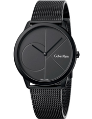  Shop Authentic Calvin Klein Minimal Black Dial Black Mesh Bracelet Watch for Men - K3M514B1 - Luxxuri