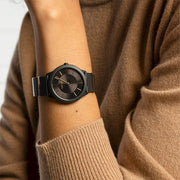  Shop Authentic Calvin Klein Minimal Black Dial Black Steel Strap Watch For Men - K3M524Z1 - Luxxuri
