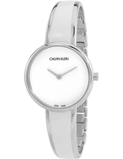  Shop Authentic Calvin Klein Seduce White Dial Two Tone Steel Strap Watch for Women - K4E2N116 - Luxxuri