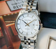  Shop Authentic Calvin Klein Infinity Automatic Silver Dial Silver Steel Strap Watch for Men - K5S34146 - Luxxuri