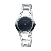  Shop Authentic Calvin Klein Class Black Dial Silver Steel Strap Watch for Women - K6R23121 - Luxxuri