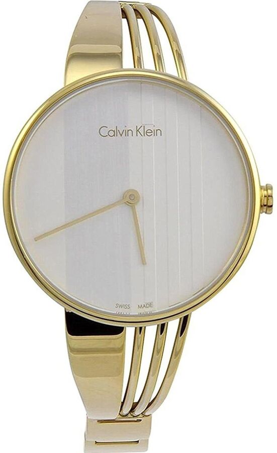  Shop Authentic Calvin Klein Drift Silver Dial Gold Steel Strap Watch for Women - K6S2N516 - Luxxuri