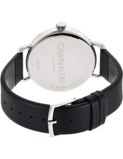  Shop Authentic Calvin Klein Even White Dial Black Leather Strap Watch for Women - K7B211C6 - Luxxuri
