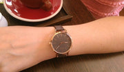  Shop Authentic Calvin Klein Even Grey Dial Brown Leather Strap Watch for Women - K7B236G3 - Luxxuri