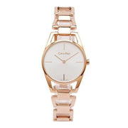  Shop Authentic Calvin Klein Dainty White Dial Rose Gold Steel Strap Watch for Women - K7L23646 - Luxxuri