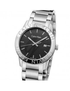  Shop Authentic Calvin Klein City Black Dial Silver Steel Strap Watch for Men - K7Q21141 - Luxxuri