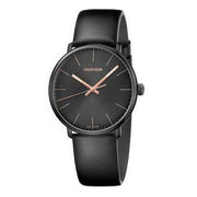 Shop Authentic Calvin Klein High Noon Quartz Black Dial Black Leather Strap Watch for Men - K8M214CB - Luxxuri