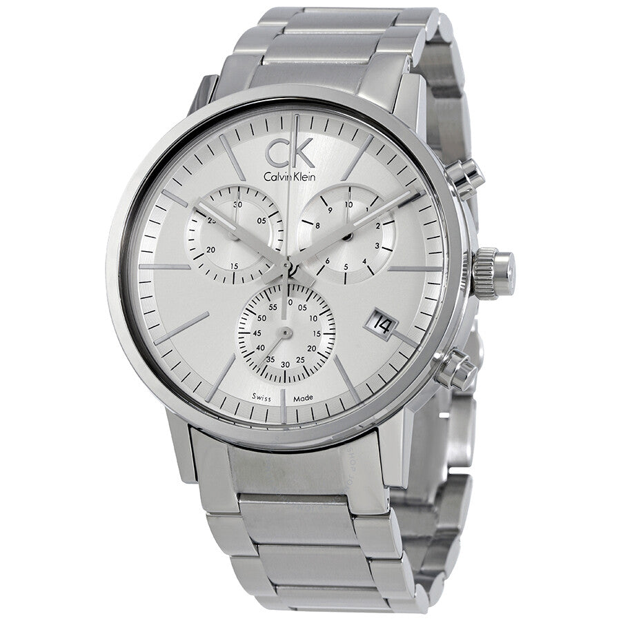  Shop Authentic Calvin Klein Post Minimal White Dial Silver Steel Strap Watch for Men - K7627126 - Luxxuri