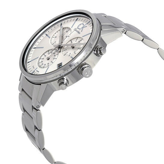  Shop Authentic Calvin Klein Post Minimal White Dial Silver Steel Strap Watch for Men - K7627126 - Luxxuri