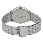  Shop Authentic Calvin Klein Minimal White Dial Silver Mesh Bracelet Watch for Men - K3M22126 - Luxxuri