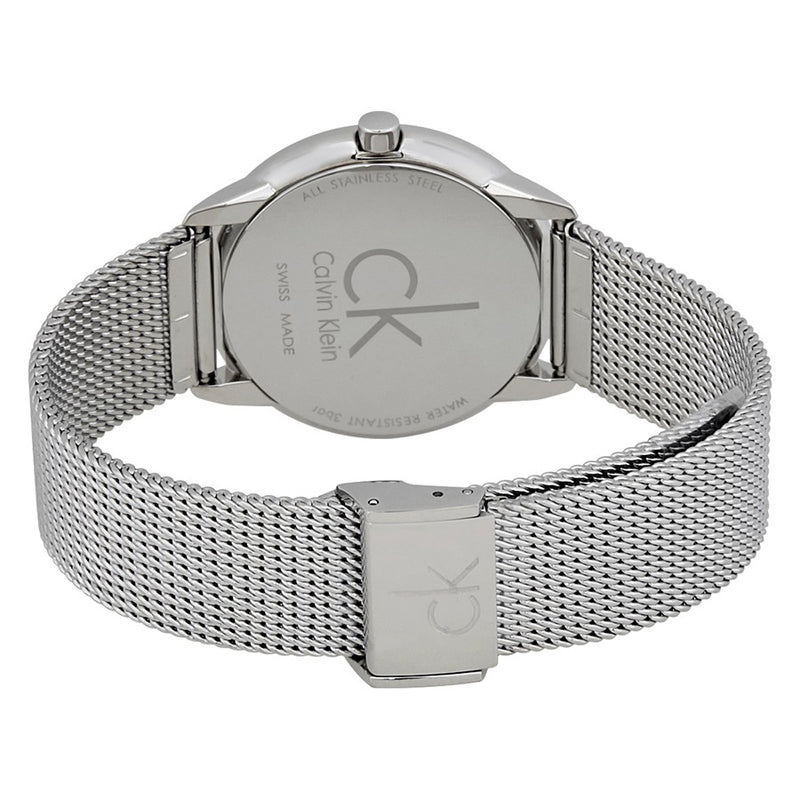  Shop Authentic Calvin Klein Minimal White Dial Silver Mesh Bracelet Watch for Men - K3M2112Y - Luxxuri