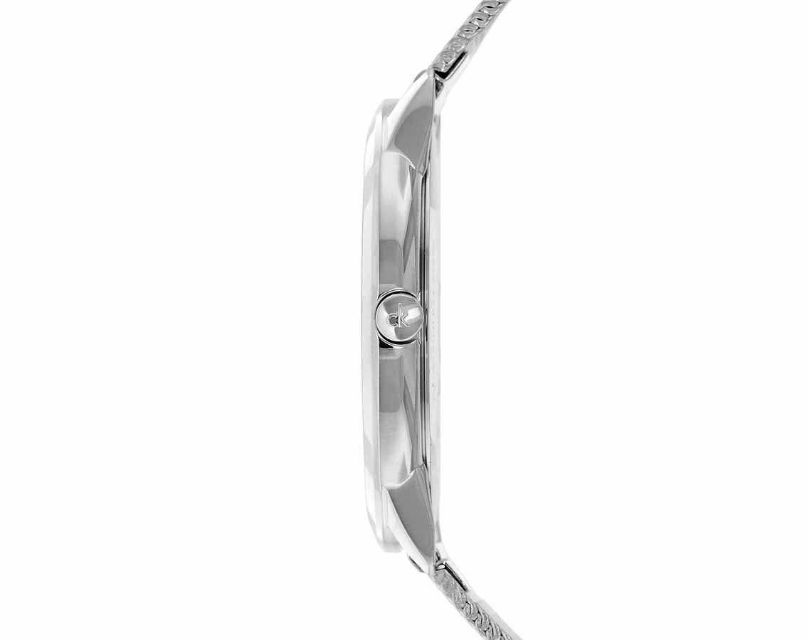  Shop Authentic Calvin Klein Minimal Blue Dial Silver Mesh Bracelet Watch for Men - K3M2112N - Luxxuri