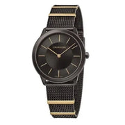  Shop Authentic Calvin Klein Minimal Black Dial Black Steel Strap Watch For Men - K3M524Z1 - Luxxuri