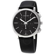  Shop Authentic Calvin Klein Posh Black Dial Black Leather Strap Watch for Men - K8Q371C1 - Luxxuri