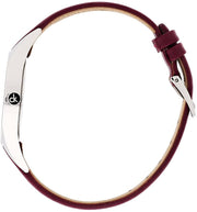  Shop Authentic Calvin Klein Rebel Blue Maroon Dial Maroon Leather Strap Watch for Women - K8P231UN - Luxxuri