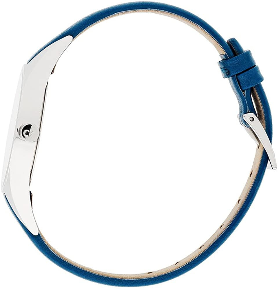  Shop Authentic Calvin Klein Rebel Blue Silver Dial Blue Leather Strap Watch for Women - K8P231V6 - Luxxuri