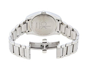  Shop Authentic Calvin Klein City Date Black Dial Silver Steel Strap Watch for Men - K2G2G143 - Luxxuri