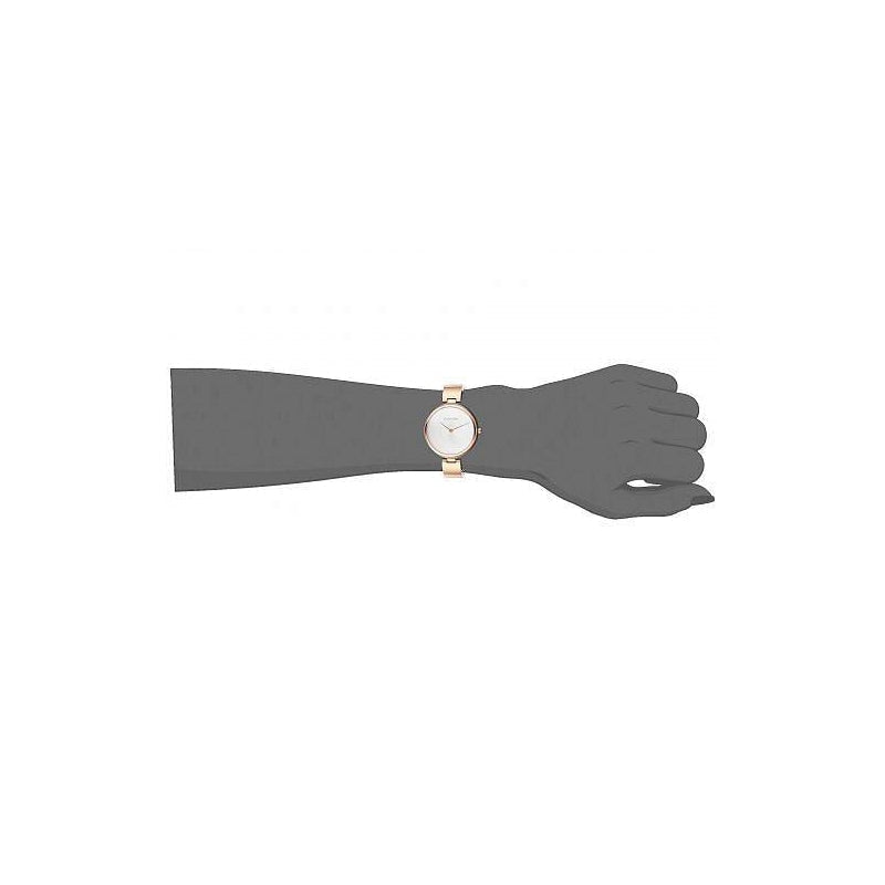  Shop Authentic Calvin Klein Wavy White Dial Rose Gold Steel Strap Watch for Women - K9U23646 - Luxxuri
