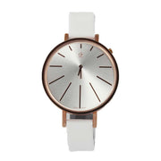  Shop Authentic Calvin Klein Equal Silver Dial White Leather Strap Watch for Women - K3E236L6 - Luxxuri