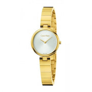  Shop Authentic Calvin Klein Authentic Silver Dial Gold Steel Strap Watch for Women - K8G23546 - Luxxuri