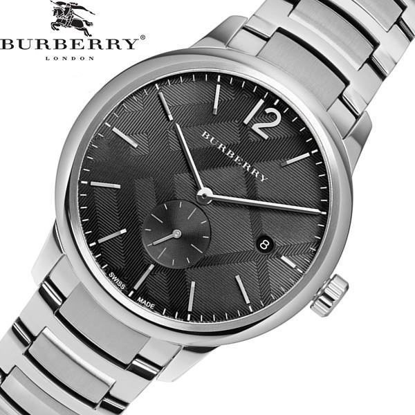  Shop Authentic Burberry The Classic Round Black Dial Silver Steel Strap Watch for Men - BU10005 - Luxxuri