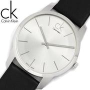  Shop Authentic Calvin Klein City White Dial Black Leather Strap Watch For Men - K2G211C6 - Luxxuri