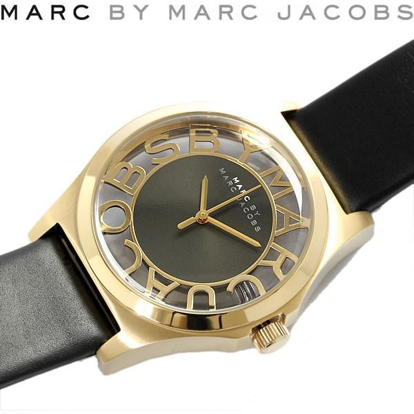  Shop Authentic Marc Jacobs Henry Skeleton Black Dial Black Leather Strap Watch for Women - MBM1246 - Luxxuri