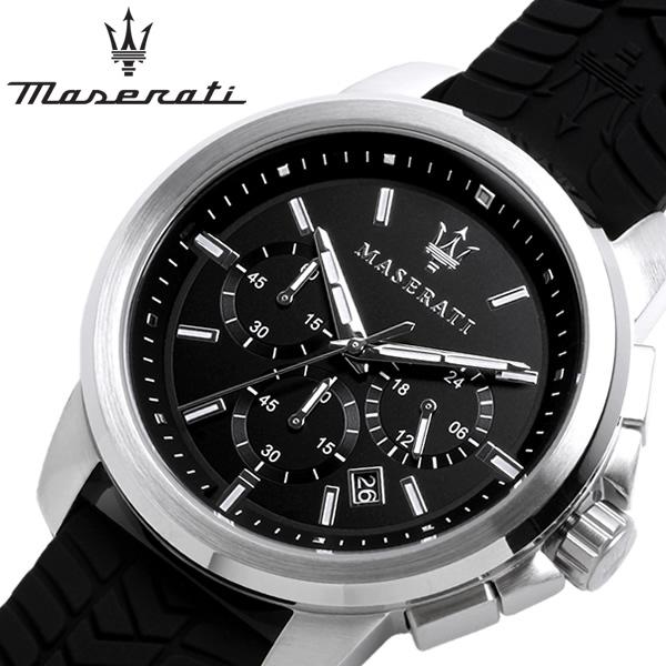  Shop Authentic Maserati Successo Chronoraph Black Dial Black Silicon Strap Watch For Men - R8871621014 - Luxxuri