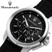  Shop Authentic Maserati Successo Chronoraph Black Dial Black Silicon Strap Watch For Men - R8871621014 - Luxxuri