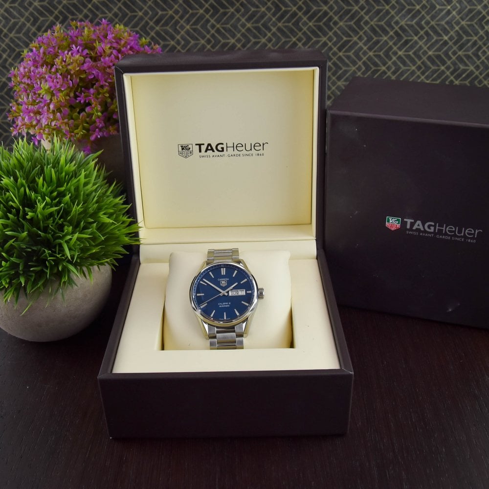  Shop Authentic Tag Heuer Carrera Blue Dial Watch for Men - WAR201E.BA0723 - Luxxuri