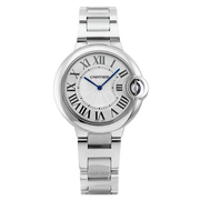  Shop Authentic Cartier Ballen Bleu De Cartier Silver Dial Silver Steel Strap Watch for Women - W6920084 - Luxxuri