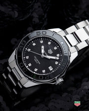  Shop Authentic Tag Heuer Aquaracer Black Dial Watch for Women - WAY131C.BA0913 - Luxxuri