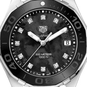  Shop Authentic Tag Heuer Aquaracer Quartz Mother of Pearl Black Dial Black NATO Strap Watch for Women - WAY131M.FT6092 - Luxxuri